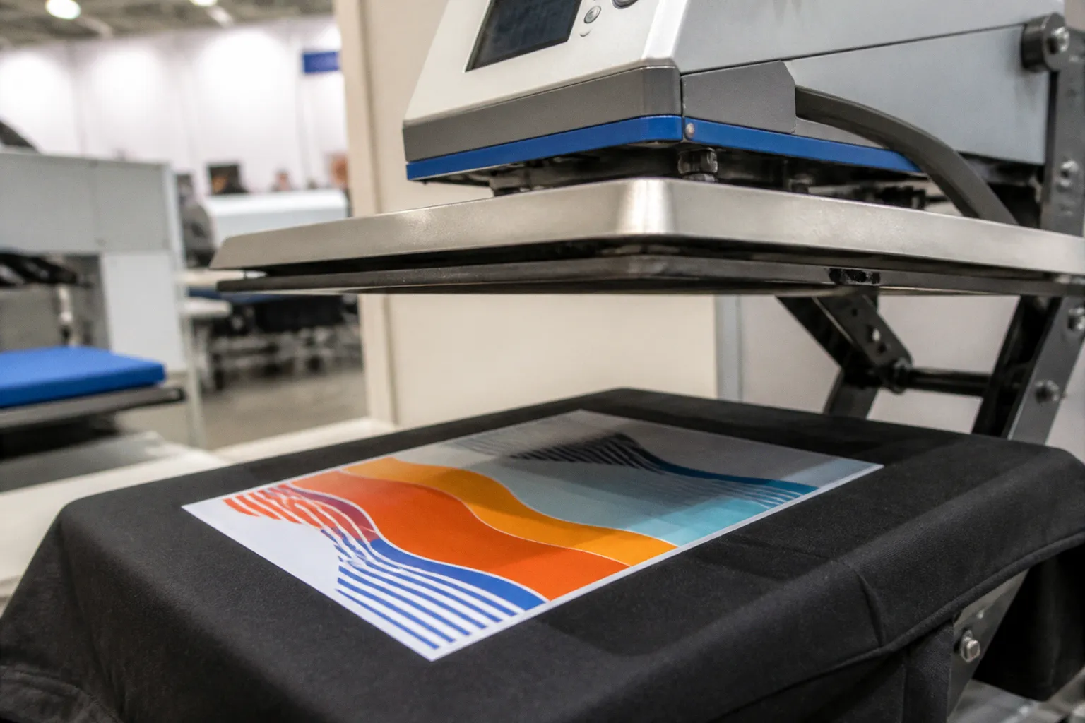 Демонстрация термопрессов Insta Graphic Systems на стендах партнеров Printing United