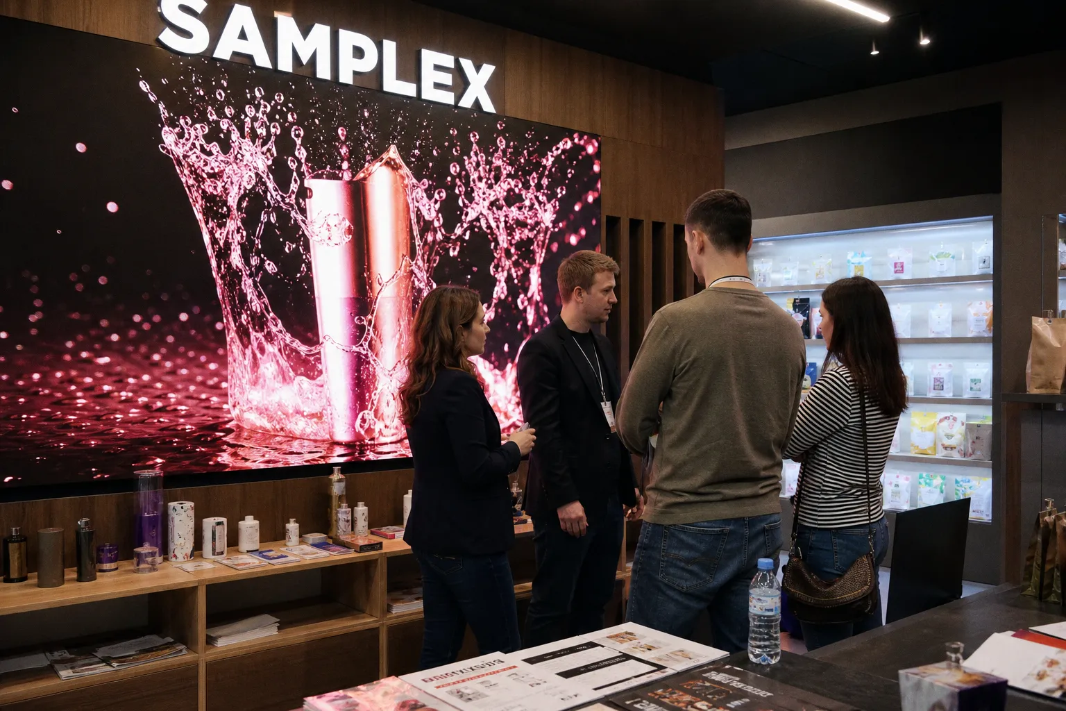 Интеграция цифровых поверхностей: как ультратонкие LED-экраны Samplex меняют интерьер шоурумов